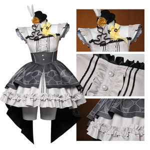 Juego Azul archivo belleza <span class=keywords><strong>Sakura</strong></span> cuidado de la piel conjunto Iro Mary <span class=keywords><strong>Cosplay</strong></span> vestido blanco Lolita disfraz <span class=keywords><strong>Cosplay</strong></span> - Product Image 2