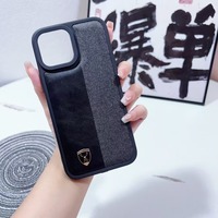 Coque de téléphone portable en cuir antichoc personnalisée de luxe, très vendue, pour iPhone 12 13 14 15 16 17 18 Pro Max