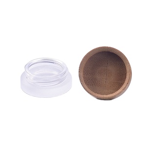 Barattolo di balsamo per le labbra di Min 5G con coperchio di bambù senza tappo in plastica barattolo di vetro smerigliato per la cura della pelle - Product Image 4