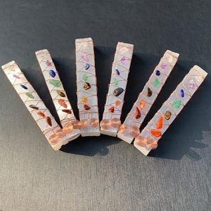 7 चक्र Selenite हीलिंग क्रिस्टल बजरी चक्र हीलिंग छड़ी कच्चे Selenite छड़ी के साथ चिपक जाती है की छड़ी के लिए योग ध्यान - Product Image 4