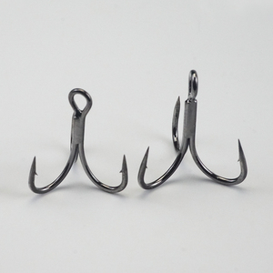 Móc câu ba ngạnh thép carbon cao siêu bền màu đen và bạc dùng cho nước ngọt và nước mặn - Product Image 4