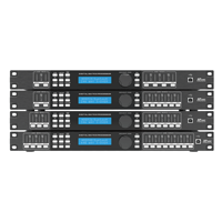 XP240 Audio professionnel 2ch entrée 4Ch processeur de sortie 48KHZ lien système de gestion de haut-parleur numérique limiteur de retard filtrage FIR