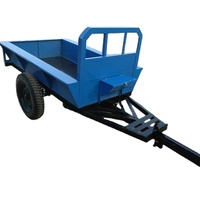 Remorque Robuste pour Motoculteur ou Motobineuse, Petite Remorque Agricole, Capacité de 1T