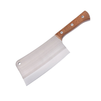 Couteau de boucher professionnel robuste avec manche en bois, hachoir à désosser très populaire pour la viande et les légumes, couteau de cuisine