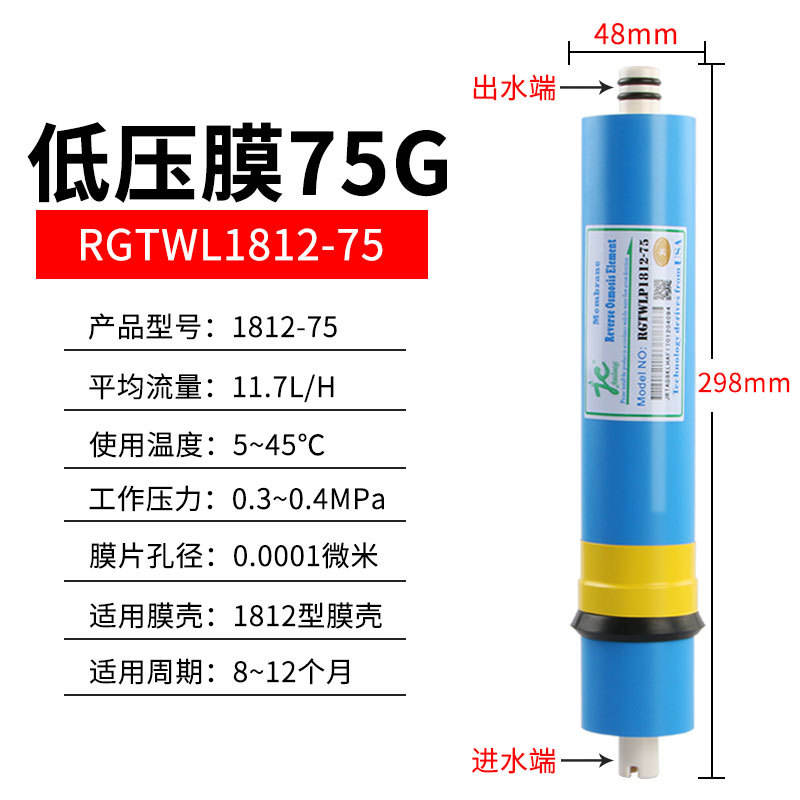 เมมเบรนแรงดันต่ำ 75G