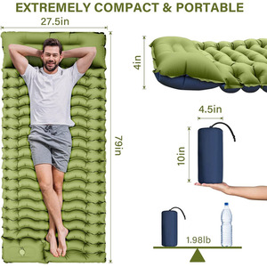 <span class=keywords><strong>Matelas</strong></span> <span class=keywords><strong>de</strong></span> couchage gonflable imperméable pour sac à dos, camping, <span class=keywords><strong>plage</strong></span>, randonnée, tente, voyage - Product Image 4