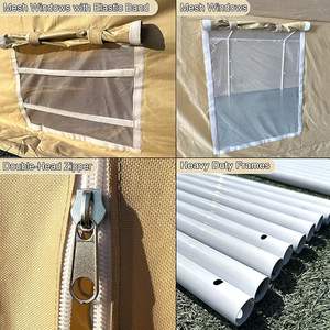 Tenda Semprot Cat Portabel Tahan Air Ukuran Besar 20x12.5x10 kaki, Anti Hujan untuk Mobil, Bengkel Onderdil, Kanopi, dan Carport - Product Image 6