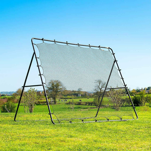 New Large-scale Professional Adjustable Eco-Friendly Portable Team Soccer Rebound <b>Net</b> Steel Frame Nylon Material Training 9'x7' - Product Image 3