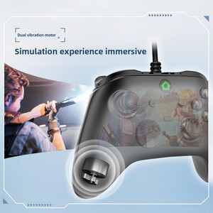 Controlador de juego con cable de vibración de doble motor Joystick multifunción para <span class=keywords><strong>PC</strong></span> y PS3 Compatibilidad de múltiples plataformas - Product Image 4