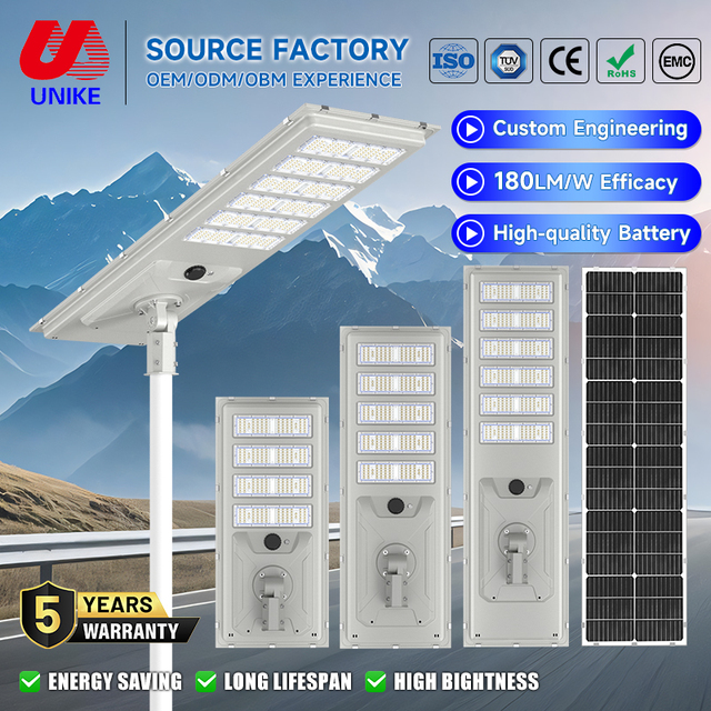 Top Selling Outdoor Waterproof IP66 Die Casting Aluminum Alloy 30W 40W 50W 60W 70W 80W All in One Led Solar Street Light