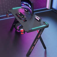 Table de jeu modulaire pliable avec structure métallique et surface en fibre de carbone pour plateaux de terrain magnétique 40K et effets RGB