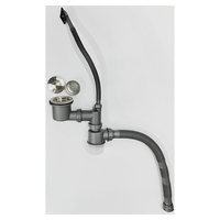 Bouchon d'égouttage de 2 pouces en acier inoxydable avec siphon pour tuyau flexible
