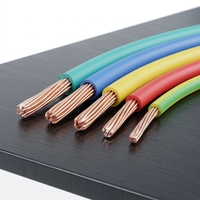 Fil de cuivre souple BVR ignifuge, câblage électrique industriel et domestique, fils et câbles PVC, câble plat 20AWG/22AWG