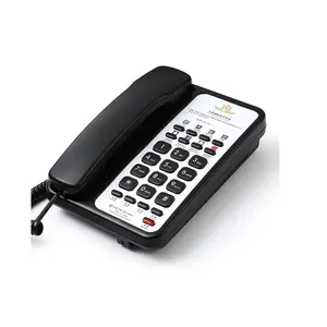 Hot Selling 5 Stars Hotel Guestroom Corded Analog Telephone With Customized Logo and 8 Groups One Touch Memories Buttons