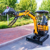 Harga Terjangkau Excavator Mini Hightop HT18 Backhoe Mini Pelle 1.5Ton 1.8Ton