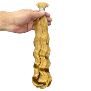 Capelli Umani per Intrecciare, Ondulati Profondi Sciolti, 100g Senza Trama, per Trecce Boho, Extension di Capelli Remy Brasiliani - Product Image 1