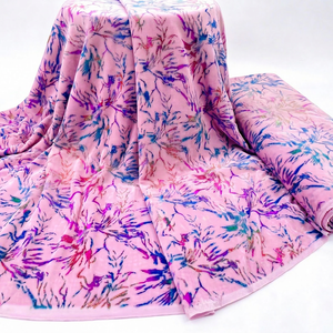Wholesale Velvet Printed Fabric Foil Design Clothing Manufacturers Fashion Brands Garment Production Custom - Product Image 1