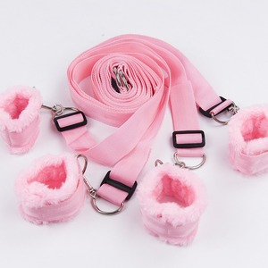 Adult toy manufacturer, <b>plush</b> hand and foot binding, black bed straps, nylon SM bondage hooks, hand binding torture straps - Product Image 3