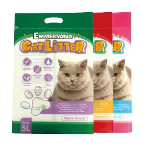High Quality Printed Custom Plastic Liner Eco Friendly Portable Biodegradable Waste Cat Litter Bag For Pet