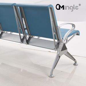 Mingle furnitur rumah sakit Modern ruang tunggu pasien 4-tempat duduk lembut PU kursi tunggu bandara - Product Image 6