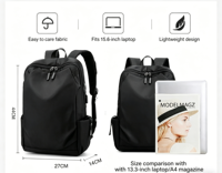 Sac à dos pour ordinateur portable 15,6 pouces, personnalisé avec logo, durable, de haute qualité, antivol, imperméable, en polyester et nylon, unisexe, pour étudiants, voyages d'affaires