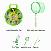 Kit de station d'observation des insectes rotative pour enfants, loupe pour observer les insectes, jouet éducatif scientifique STEM, cadeau