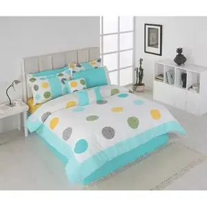 Juego de Funda de Edredón Mary Blue de 10 Piezas con Diseño de Puntos, Estilo Moderno para el Hogar - Product Image 3