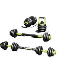 Ensemble d'haltères, de barres et de kettlebells réglables en fonte pour hommes, pour la remise en forme à domicile, les exercices et l'utilisation en dortoir