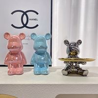 Keramik Galvanisierter Herzförmiger Aggressiver Bär Wohnzimmer Nordischer High-End Trendiger TV-Schrank Dekorative Accessoires