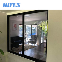 Ventanas de vidrio personalizadas Ventana corredera horizontal de aluminio Rotura térmica Ventana corredera de aluminio Diseño moderno para el hogar
