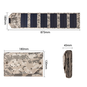 60W/100W Foldable Solar Panel Waterproof Portable Solar Charger with <b>5V</b> USB Output Outdoor Solar Power Bank for Cell Phone Camp - Product Image 1