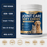 Complément alimentaire pour les hanches et les articulations des chiens, glucosamine, chondroïtine, MSM, comprimés à dose précise, 500 mg, 100 unités, chiens âgés, vente en gros