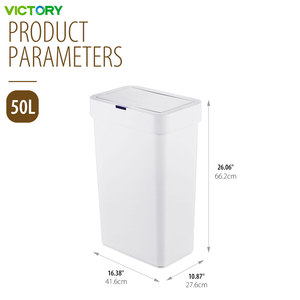 <span class=keywords><strong>Poubelle</strong></span> intelligente de salle de bain à détection de mouvement automatique en PP ABS, <span class=keywords><strong>poubelle</strong></span> électrique moderne pour cuisine avec couvercle - Product Image 3