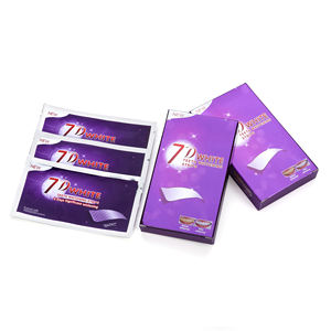 7D фиолетовые наклейки для отбеливания зубов виниры без перекиси CP PAP Индивидуальные желтые полоски для удаления зубов - Product Image 4