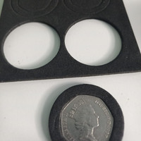 Accessoires pour pièces de monnaie : Mousse d'insertion personnalisable pour capsules de pièces de monnaie