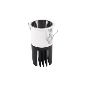 Luminaria LED Empotrada en el Techo, con Marco de Aluminio, Acabado Moderno en Blanco y Negro, para Uso Comercial en Interiores - Product Image 1