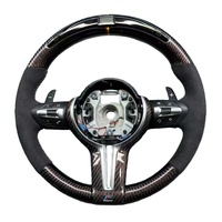 Volant sport en cuir et fibre de carbone forgée LED de qualité supérieure pour M2, Série 4, Série F, E90, E60, E46, E92, M3, E39