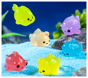 Sáng Thủ Công Mỹ Nghệ Thời Trang Phát Sáng 3D Xe Tăng Nhân Tạo Vàng Sao Chất Béo Cá Trang Trí Nhựa Hình Thu Nhỏ Nhỏ Bức Tượng Nhỏ - Product Image 4