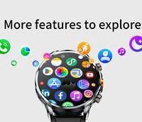 3 + 32GB Android Smartwatch Smartwatch erkekler GPS WIFI 4G LTE 1100Mah pil Play Store kalp hızı 1.95 inç ekran akıllı saat