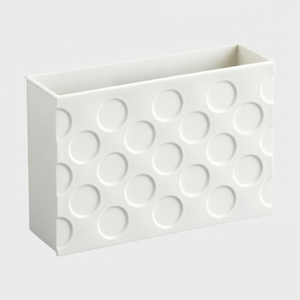 Inomata Large mallette de rangement magnétique blanche pour l'organisation de la cuisine - Product Image 1