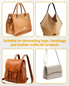 Anneaux en D pour la fabrication de sacs avec outil de perforation, quincaillerie rotative pour sangles de sac, accessoires pour la fabrication de sacs, artisanat du cuir, ceintures DIY - Product Image 5