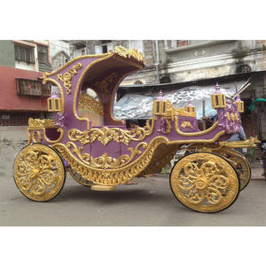 Calèche traditionnelle indienne Bahubali à vendre calèche traditionnelle de mariage en bois carrosse à cheval Maharaja exclusif - Product Image 1
