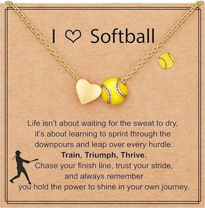 Collar Personalizado de Softbol/Fútbol/Voleibol/Baloncesto para Niñas y Mujeres, Accesorios Deportivos, Joyería, Regalo para Enamorados - Product Image 2