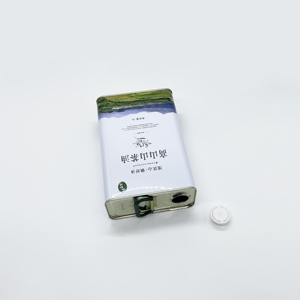 Boîte en fer blanc rectangulaire de 3L de qualité alimentaire pour huile comestible, impression offset laquée CMYK/PANTONE, logo personnalisé, huile d'olive - Product Image 3