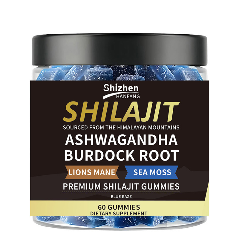 OEM/ODM PREMIUM SHILAJIT GUMMIES ASHWAGANDHA BURDOCK ROOT LIONS MANE SEA MOSS Lmmune Support Memory & Focus Energy & Stamina