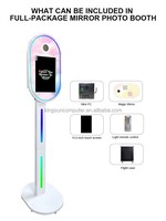 Photomaton portable avec ordinateur intégré, logiciel gratuit, impression instantanée, écran tactile 15,6 pouces, machine photo DSLR