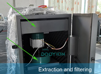 DOOYION PROFESSIONAL de qualité industrielle dtf extracteur de fumée de four dtf poudre shaker purificateur d'air à vendre AF100