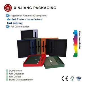 YZ cadeau d'affaires couvercle inférieur supérieur boîte vide convient A5 registre cahier imprimable Logo <span class=keywords><strong>carton</strong></span> emballage papier boîte cadeaux - Product Image 2