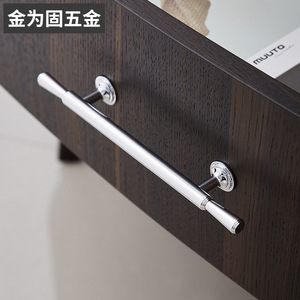 French Cabinet <b>Door</b> <b>Silver</b> Handles Brass Bar Shape Durable Furniture Hardware For Cabinet <b>Doors</b> - Product Image 4