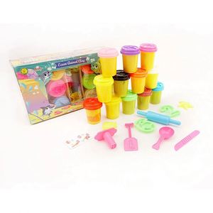 TOYSRUNNER Friendly Cooperation Kids Cutter Toys Clay Playdough <b>Slime</b> 12 Colors Non-Toxic Educational DIY Tools <b>Set</b> - Product Image 4